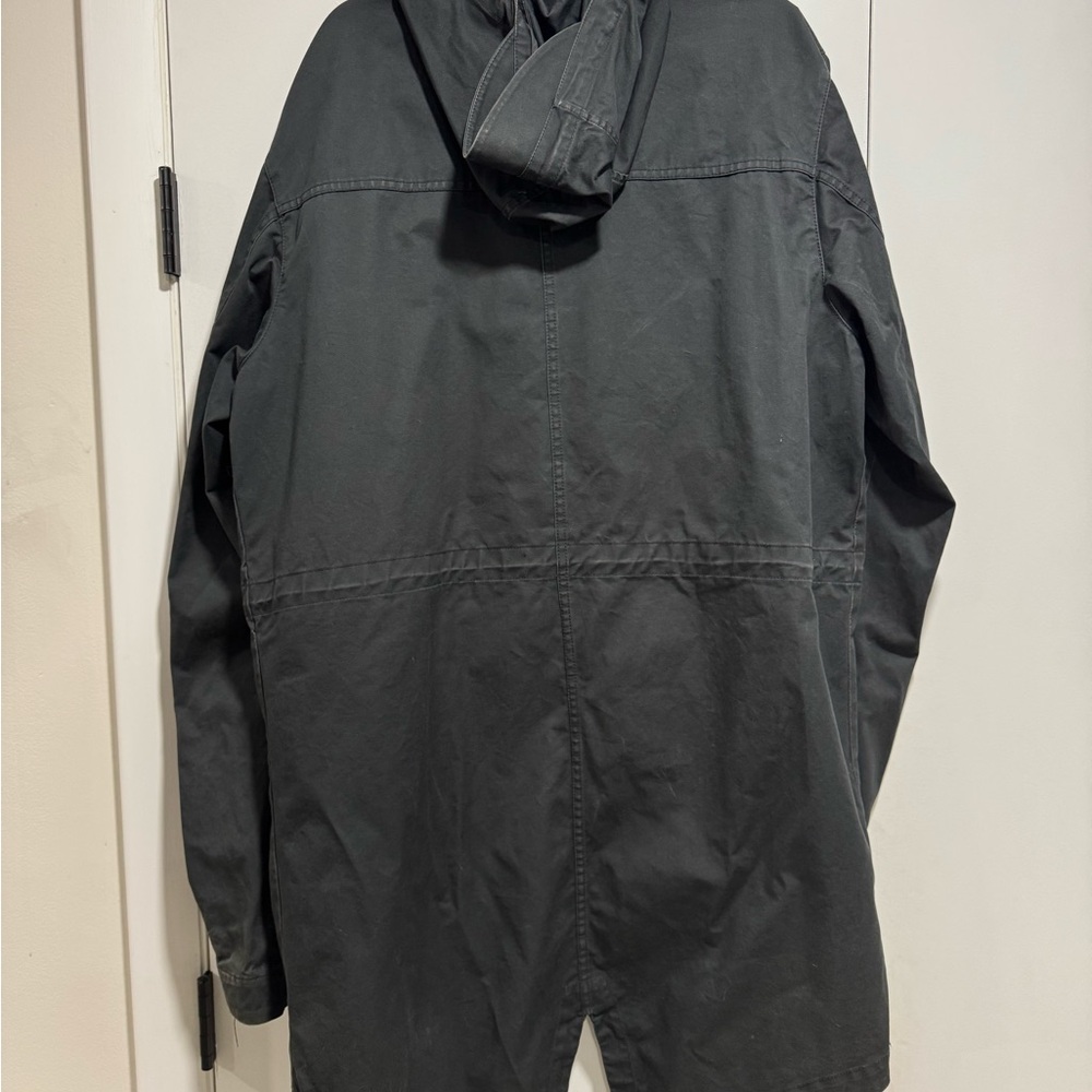 Jiberish Black Ventile Cotton Fishtail Parka Jacket - Picture 3 of 4